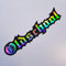 folien-zentrum - Oldschool Schriftzug Oilslick schwarz 13,5x3cm - hochwertiger Auto Aufkleber Farbwechsel - Rainbow Flip Flop Hologramm Effekt - JDM Tuning Sticker - Autoaufkleber Car Decal Fun