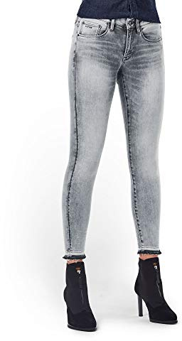 G-Star Women's 3301 Mid Skinny Ankle Jeans, Grey (faded seal grey D15943-A634-C274), 27W / 32L