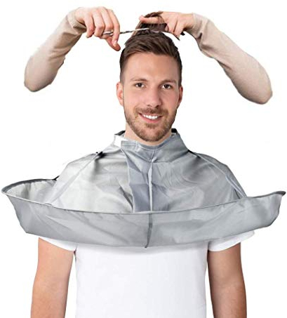 Friseurumhänge, Haar Schneideumhang Regenschirm, Friseurumhang mit Flexibel Klettverschluss, Wasserdichter und faltbarer Friseurumhang aus Nylontuch für Haarstyling, Schnitte und Farben
