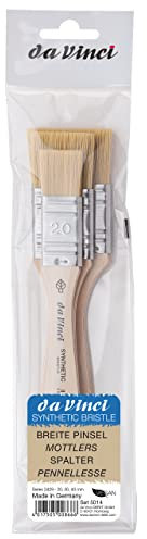 Da Vinci Brush Set Wide Synthetic Bristle 20, 30, 40 mm