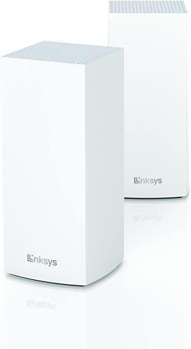 Linksys MX8400 Mesh WiFi 6 Tri-Band System | Conecta más de 80 dispositivos | Cobertura de 5,400 pies cuadrados | Paquete de 2
