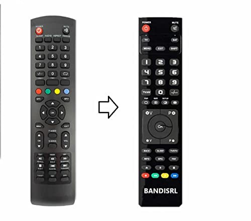 Remote Telecomando compatibile per Nordmende nd43n2000, nd43n2000s, già programmato