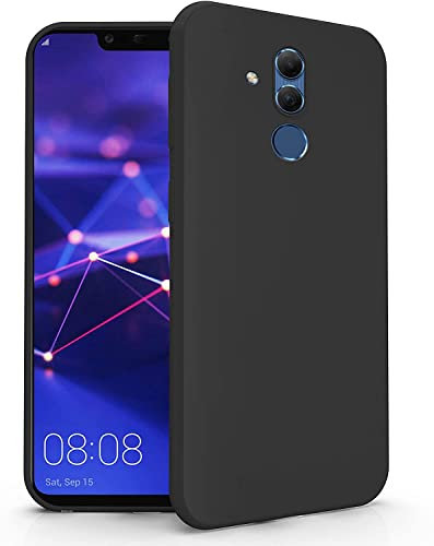 Compatibile per PER HUAWEI MATE 20 LITE (6.3) SNE-LX1 SNE-L21 SNE-AL00 Custodia COVER case soft GEL SILICONE protezione flessibile SLIM matte MORBIDA TPU (Black)