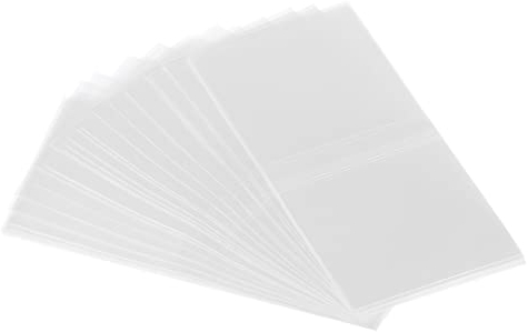 PATIKIL 250Pack Perforierte Folie PVC Schrumpfband für Kappe 2.28 zu 2.4 98x50mm Klar
