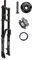 RUJIXU Mountain Bike Front Suspension Fork 26 27.5 29 Inch Disc Brake Air Down Hill Fork 1-1/8 Straight 1-1/2 Tapered Mtb Triple Tree Bike Fork Travel 135mm Quick Release 2440g
