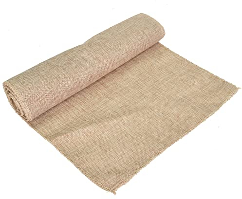 Leinen Tischläufer Tischband Vintage Landhausstil Tischläufer 30 x 275 cm Shabby Chic Deko Rustikal Bauernhaus Hochzeit Ostern Weihnachten Geburtstag Taufe Party Bankett Dekoration