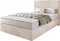 DELIFE Boxspringbett Dream-Well Cord Beige 120x200 cm mit Matratze und Topper
