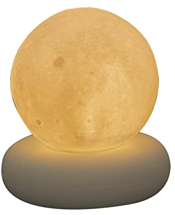 Bexdug Mondlampe - LED-Tischlampe Moon Night Light,Touch Control Helligkeit Mondlampe, USB-Aufladung, dekorative Tischlampe, Nachtlicht, Schlafzimmerdekoration