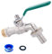 Garten Wasserhahn, Kugelhahn Frostsicher 1/2 in, für Garten, Zuhause, Industrie, Waschmaschine, Grün