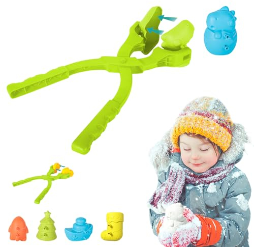 ACTOYS Schneeball Clip, Schneeball Werkzeug Clip, Schneeball Maker, Schneeball Zange, Schneeball Former, Sandball Schneeball Clip, Kunststoff Sandball Schneeball Clip für Kinder Spielen Schnee
