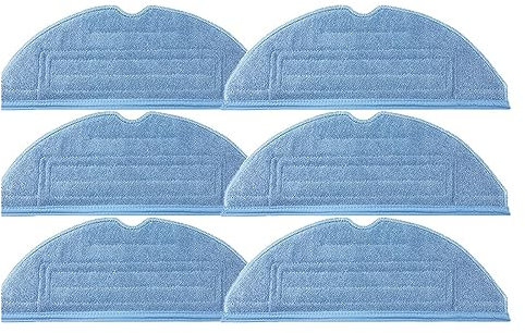 KAMNIK Mopptücher, kompatibel mit XiaoMi S7/S70/S75/S7Max/S7MaxV T7S/T7S PLUS/G10 Mopp-Pad-Lappen, Zubehör for XiaoMi-Staubsauger (Color : 6pcs)