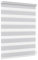 Jalousiescout Doppelrollo Klemmfix ohne Bohren & mit Bohren, 92,5x150cm Hellgrau Rollo Fensterrollo lichtdurchlässig & verdunkelnd，Sonnenschutzrollo Zebrarollo für Fenster & Türen
