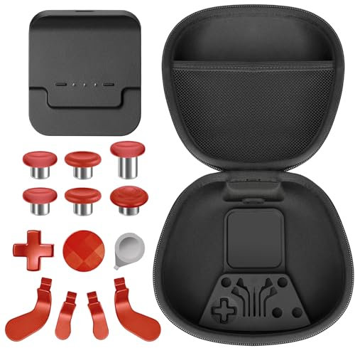 Complete Component Pack for Xbox Elite Wireless Controller Series 2,package Includes 1 Carrying Case 1 Dock, 4 Paddles, 2 DPads, 6 Thumbsticks,1Tool, for Xbox One Elite Series 2 Core Replacement Parts