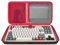 Geekria Mechanical Gaming Tenkeyless TKL Keyboard Case, Hard Shell Travel Bag, Compatible with 8Bitdo Retro Mechanical Keyboard Dual Super Programmable Keys (Dark Gray)