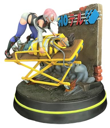 Neamedia Icons Cyberpunk Edgerunners : Official David and Lucy Diorama, Light Function, 20cm Resin Statue, Gaming Decoration for Office, Living Room, XBox, PS5 and PC