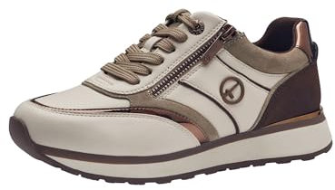 Tamaris Damen Sneaker Wechselfußbett; Chocolate Combined, EU 41