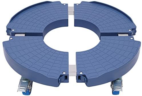 Pflanzenroller Rund, Edelstahl, Blumentopf Untersetzer mit Rollen Einstellbare 40-58.5cm, 200KG Tragfähigkeit Rollbrett Pflanzen, Kann Konfiguration, Ausrüstung Platzieren