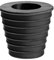 Folpus Accessoires de Base de cale de cône de parapluie en caoutchouc de 38mm pour l'extérieur polyvalent, Noir