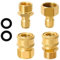 Hochdruckreiniger-Adapter-Set, M22-15 mm auf 0,95 cm (3/8 Zoll) Hochdruckreiniger-Schnellverbindungs-Set, 0,95 cm (3/8 Zoll) Schnellkupplung und Schnellentrennung, 4 Stück