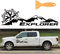 Pegatinas Brújula Rosa de los Vientos Coche Mundo,Explore,Pegatinas Caravana 4x4 Off Road,Montaña Brújula Todoterreno,Vinilo De Corte Aventura Barco o Remolque,100 * 30 cm,SUV,Camper,1 raspador