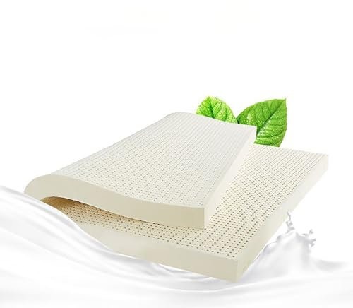 WQZStar Latexmatratze, Latex-Mittelweiche 7-Zonen-Orthopädische Matratze mit abnehmbarem Bezug, Naturlatexmatratze, 5 cm, 135 x 200 cm (5 cm 180 x 200 cm)