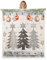 Rustikale Bauernhaus Plüsch Decke, Frohe Weihnachten Sterne Kiefer Retro Bett Decke Home Decor Geschenk, Vintage Land Weihnachten Scheune Holz Moderne Art Fuzzy Decke Büro Stuhl, 40 x 50 Zoll
