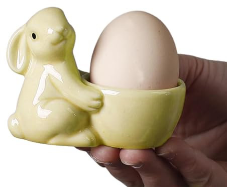 Portauovo di Pasqua, portauova in porcellana | Portauova di coniglio creativo in ceramica - Portauovo e semplice in statua di coniglio per la colazione di Pasqua, l'ora della cena. Questi