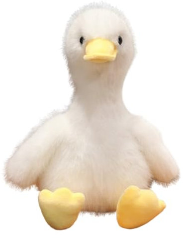 champracer Plüsch Enten, Kuscheltier Enten, Kuscheltier Spielzeug Wurfkissen, Kawaii Enten Stofftier,zum Spielen und Kuscheln, Geschenk für Kinder Mädchen (35 cm,Weiß)