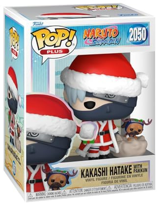 Funko POP! Plus: Naruto Shippuden - Kakashi Hatake (Holidays) | Official Anime Merch - Collectable Vinyl Figurine for Shelf Display - Birthday Gift Idea for Fans and Collectors