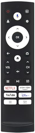 ERF3Y90H Replacement Voice Remote fit for Hisense 65-Inch QLED 4K UHD Smart TV QD7 Series 65QD7N