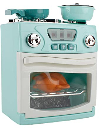 AWHAO Simulación Interactiva con Adornos, Accesorios Didácticos, Accesorios de Cocina de Juguete, Juegos de rol, Regalos para Niños, Horno