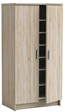 möbelando Schuhschrank Schuhkipper Schuhregal Schuhablage Schuhkommode Sonoma Eiche Elvira