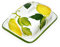 Lashuma Handgemachte Butterdose aus Italienischer Keramik im Zitronendesign, Butterschale Größe 18x14 cm