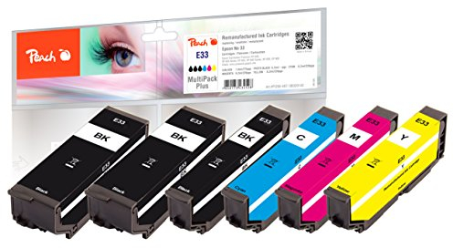 Peach C550/551/555 Doppelpack Druckerpatronen XL 2 x schwarz ersetzt Canon PGI-550XLPGBK*2, 6431B001 für z.B. Canon Pixma IP 7250, MX 925, IP 7200, MG 7550