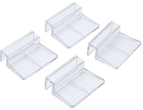 XMHF - Soporte para Tapa de Cristal para Acuario, 6 mm, 8 mm, 10 mm, 12 mm, 4 Unidades