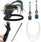BABEYOND 1920s Accessoires Set Damen Gatsby Kostüm Zubehör Set inklusive Stirnband Halskette Handschuhe Ohrringe Set-3