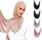 Voile Chic Vorgenähter Instant-Hijab-Kopftuch aus Premium-Jersey – Vanille
