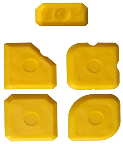 ACAMPTAR 5 Pièces Ensemble D'Outil Pour Grattoir Ensemble De Jointoiement Dissolvant De Coulis à La Truelle Spatule De Lissage Des Joints De Silicone