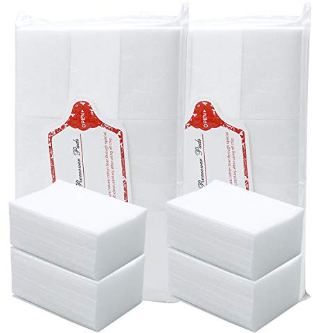 800 Stück Nagellackentferner Wattepads, Nagel Wischen Baumwolle Pads Nagel Fusselfrei Zelletten, Nail Wipes Wattepads für Entfernung Gesichts Make-up und Nail Polis
