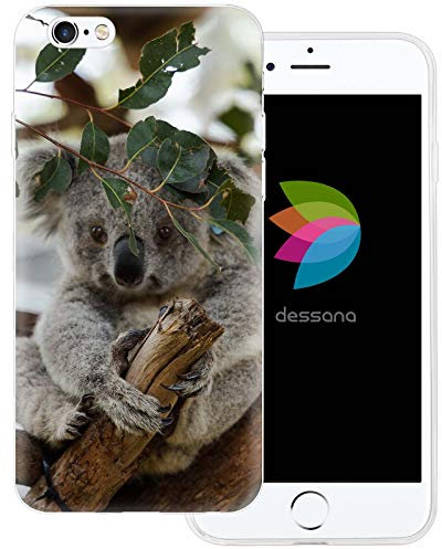 dessana Koala transparente Schutzhülle Handy Case Cover Tasche passend für Apple iPhone 6/6S Koala Beuteltier