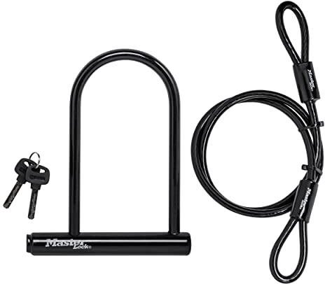 Master Lock 16,5 cm Bügelschloss mit Schlaufenendkabel