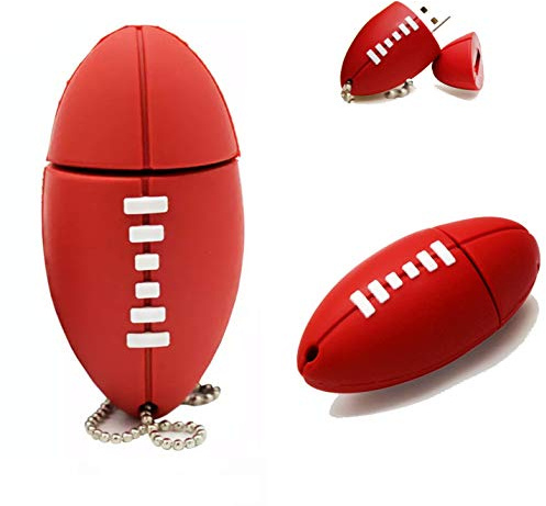 Clé USB Football 16 Go - Rugby pour joueurs de football - 16 Go - Stockage de photos PC pour photos, vidéos et données - (16 Go, football américain)