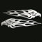 iSpchen Auto Reflektierende Aufkleber Adler Flammen Aufkleber Dekoration Aufkleber Racing Sport Streifen Aufkleber Universal Auto Motorrad Vinyl Selbstklebende Aufkleber