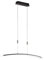 Fischer & Honsel LED Pendelleuchte Metis 1-flammig, Deckenlampe stufenlos dimmbar, Tunable White in 3 Stufen, Höhenverstellbar, Metall & Acrylglas, Sandschwarz & Nickelfarben, 90x9cm, 60554