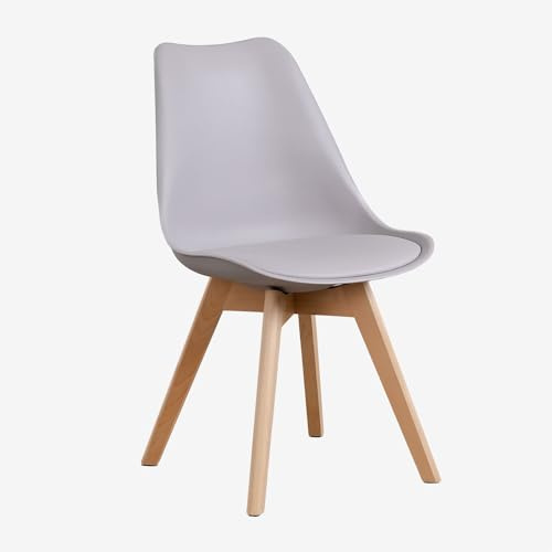 SKLUM Pack 4 Stühle Nordic Helles Grau
