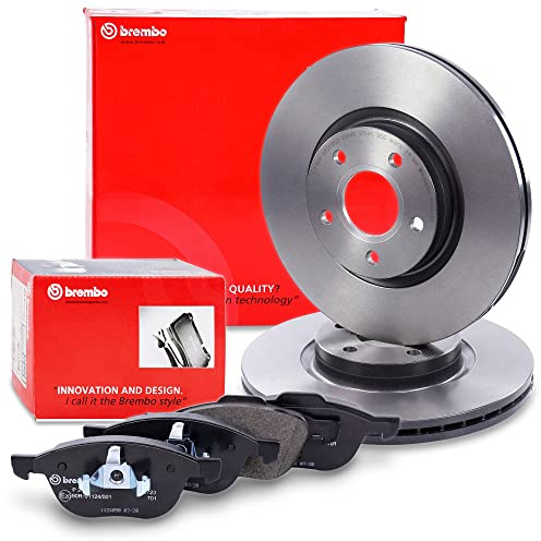 BREMBO Coated Disc Line Bremsenset Vorderachse inkl. Bremsscheiben Vorne Ø 300 mm Belüftet und Bremsbeläge Vorne