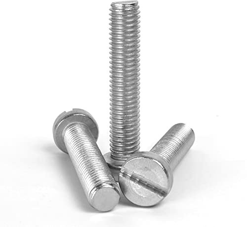 (1mm) M1 x 2mm Slotted Cheese Head Machine Screws Staineless Steel A2-70 - DIN 84 - (Pack of 50pcs)
