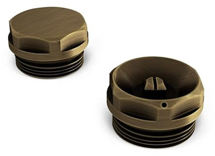 UK RADIATORS - Talus Radiator Bleed Valve Blanking Plug - Efficient Heating Solution - Easy Installation - (Antique Brass)