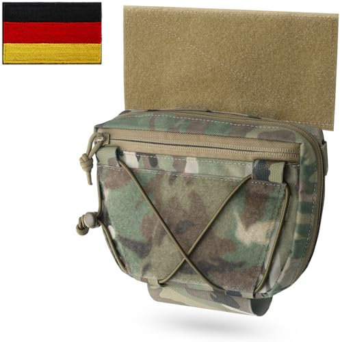 WYNEX Tactical Drop Dangler Pouch mit Klettverschluss Schnellverschluss für Chest Rig
