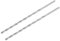 TA-VIGOR 2Pcs 5mm Extra Long Twist Drill Bits, 200mm Length High-Speed Steel HSS Straight Shank Spiral Drill Bits for Wood Metal Aluminum Plastic